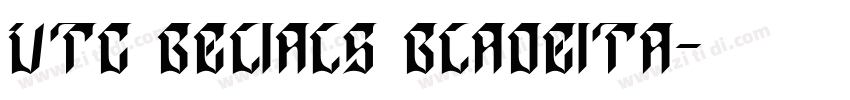 VTC Belials BladeIta字体转换